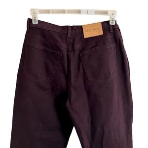 Karen Kane Jeans Dark Maroon/Brown 5 Pocket High Rise Size 12